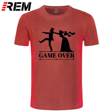 Load image into Gallery viewer, REM game over bride groom bachelor bachelorette party T Shirt