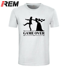 Load image into Gallery viewer, REM game over bride groom bachelor bachelorette party T Shirt