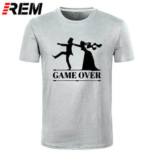 Load image into Gallery viewer, REM game over bride groom bachelor bachelorette party T Shirt