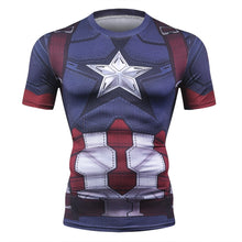 Load image into Gallery viewer, Captain America 3D Printed T-Shirt Men