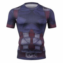 Load image into Gallery viewer, Captain America 3D Printed T-Shirt Men