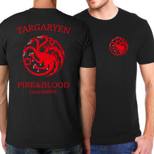 Load image into Gallery viewer, Game of Thrones Targaryen Fire &amp; Blood T Shirt Men
