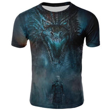 Load image into Gallery viewer, T-shirt Game of Thrones Night King &amp; Dragon