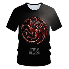 Load image into Gallery viewer, Game of Thrones Night King &amp; Dragon Men's Tshirt
