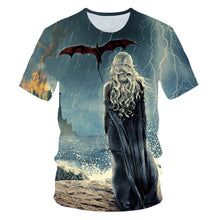 Load image into Gallery viewer, Game of Thrones Night King &amp; Dragon Men's Tshirt