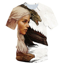 Load image into Gallery viewer, Game of Thrones Night King &amp; Dragon Men's Tshirt