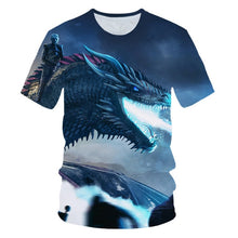 Load image into Gallery viewer, Game of Thrones Night King &amp; Dragon Men's Tshirt