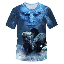 Load image into Gallery viewer, Game of Thrones Night King &amp; Dragon Men's Tshirt