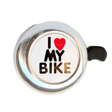 Load image into Gallery viewer, Bicycle Bell I Love My Bike Printed
